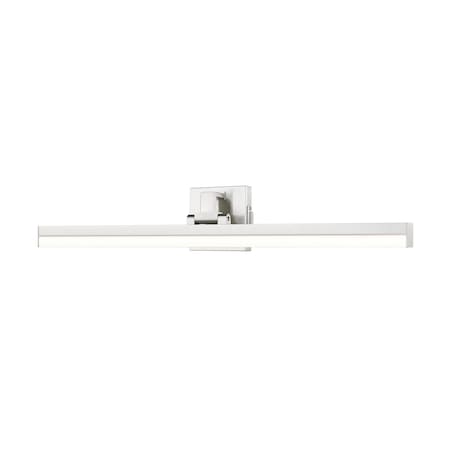 Z-Lite Liam Vanity, 1-Light, 32 In.W x 3 In.L x 5 In.H, Brushed Nickel/Frosted 1009-32W-BN-LED